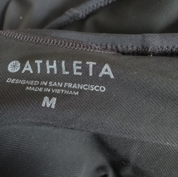 Athleta Offshore Paddle One Piece Swimsuit Size Medium Black - Picture 11 of 11